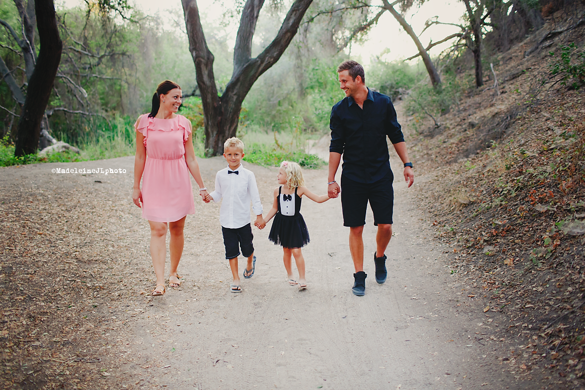 Orange County Lake Forest family session. OC family photographer. Colorful happy family. Brother and sister